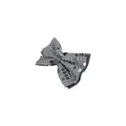 Mens Silver Sequin Patterned Bow Tie