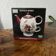 Santa’s Spirit Tea for One Teapot by Sakura & Debbie Mumm