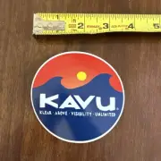 Kavu Ocean Wave Sun Camping Logo Mountain Sticker/Decal Approx 3”