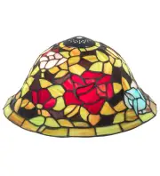 Meyda Tiffany 10679 Wide Tiffany Rosebush 6" Tall Lamp Shade