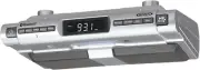 JENSEN Under Cabinet Stereo System CD Radio Bluetooth FM Remote LED Display
