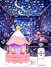 21 Sets of Films, Projector Night Light for Kids Bedroom, Ceiling, 13 Soothing Sound, Baby Star Galaxy Projector, Remote Night Lights for Kids Girls with Music Timer 360°Rotation, Nursery, Room Decor