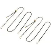 2 Pcs Purse Chain Strap, 47 Inch Adjustable Chains Strap Black/Light Gold