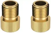 2 x Presta To Schrader Bicycle Valve Adapter Bike Brass Pump Connector Converter