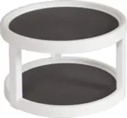 Kitchen Spaces Two-Tier Lazy Susan Organizer, Cabinet Turntable Shelf Storage...