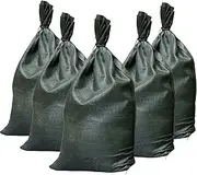 DARFUKEN Sand Bags for Flooding, Empty Heavy Duty Sandbags Bulk,Storm Hurricane, Polypropylene Sand Bags, 14" X 26", with Ties, UV Protection, Flood Barrier,Construction, Earth Bag Homes