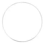 400mm(15.75") OD Metal O Ring Non-Welded Craft Hoops for DIY Silver Tone