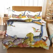 Green Sky Peacock 3D Printing Duvet Quilt Doona Covers Pillow Case Bedding Sets