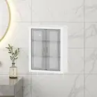 Bathroom Cabinet Make up Organizer with Doors Makeup Case Storage Rack Wall