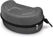 Ski Goggle Case, Shcok-Resistant EVA Snowboard Goggle Case, 8x5x4 with Zipper & Clip, Protective Glasses for Storage Glasses Sports Accessories