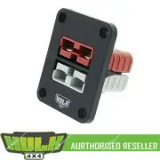 DOUBLE 50 Amp Anderson FLUSH MOUNT HOUSING WITH 50A RED & GREY PLUGS +& Caps