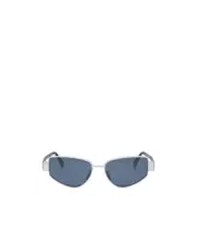Logo sunglasses 55,One size Shiny Palladium/Blue