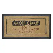Solemate An Old Grump Themed 40x70cm Stylish Durable Outdoor Front Doormat