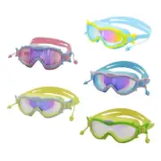 180 Degree Wide View Frog Swim Goggles Swimming Goggles with Earplugs