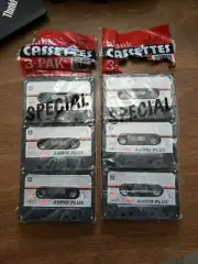 Blank Cassette Tapes 60 Minutes C-60 Low Noise 3 Pak Vintage NOS K-mart Sealed