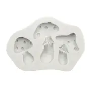 Mushroom Cake Mold Vegetable Fudge Candy Mold Chocolate Ice Block Dessert Decor