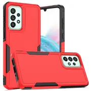 ZUSLAB Galaxy A73 5G Case Rugged Defender Protective Heavy Duty Shockproof Dustproof Cover for Samsung - Red