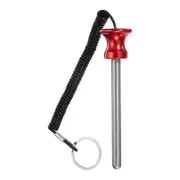Weight Stack Pin 3/8" Dia 4" Locking Space Weight Stack Replacement, Red