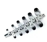 Patented Ratchet Action Flare Nut Brake Pipe Spanner Crowfoot Wrench Metric Set