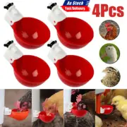 1-4Pcs Automatic Water Cups Poultry Drinker Waterer Chicken Duck Quail DrinkiDS