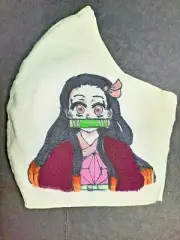 Demon Slayer Nezuko Kamado A Face Cover Mask Anime Cosplay Manga Homemade Art