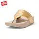 【FitFlop】OLIVE METALLIC RAFFIA TOE-POST SANDALS 格紋夾腳涼鞋-女(金鉑色