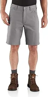 [CARHARTT] Men's 104195 Rugged Flex Loose Fit Canvas Work Short - 10 Inc - 30 - Asphalt
