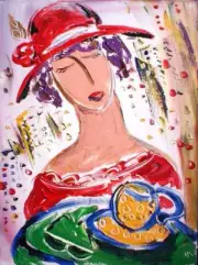 NICE GIRL SIGNED Original Oil Painting on canvas IMPRESSIONIST I2F3F2