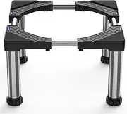 Washing Machine Dryer Refrigerator Stand Height 28-31cm, Washer Pedestal 45-67cm with 4 Heavy Duty Feet Washing Machine Riser for Home Appliance Washer Fridge Refrige, Black