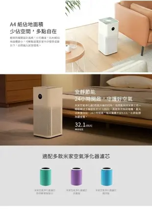 【免運】Xiaomi 小米空氣淨化器3 小米空氣清淨機3 全新風路系統 觸控 米家智慧APP (10折)