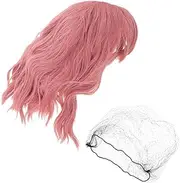 Healvian High Temperature Silk Women's Wig Short Curly Wig Natural Hairpiece Comfort Fit Daily Party Wedding Cosplay