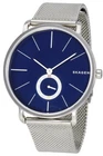Men's Skagen Hagen Blue Dial Mesh Stainless Steel Strap Watch SKW6230
