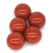 5PC (20MM) Natural Gemstone Red Jasper Crystal Reiki Healing Sphere Ball
