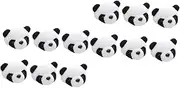 [OATIPHO] 12pcs Plush Panda Brooch Cute Cartoon for Girls Adorable Decorative Breastpins for Stage Performance and Day Celebrations
