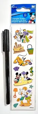 Disney Mickey Friends Beach Stickers Embellishment Scrapbooking Card