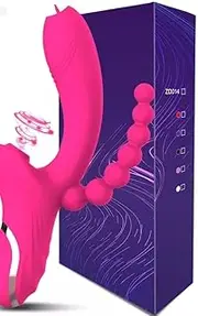 3 in 1 Clitoris Sucker Dildo Vibrator for Female G Spot Tongue Licking Clit Vacuum Stimulator Adults Sex Toys for Womans-TRO-VT-1803
