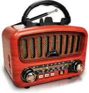 Vintage Retro Radio Bluetooth Speaker, AM/FM/SW Small Radio 5W Large Speaker and