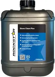 Rockstar STONE CLEAN PLUS 20L, High-Performance Alkaline Cleaner For Use On All Hard Surfaces To Remove Built Up Dirt and Grime. Stone Cleaner For Granite, Marble, Limestone, Sandstone & Porcelain