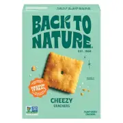 - Cheezy Crackers - Seriously Tasty Cheese Flavored Square Crackers - Wheat F...