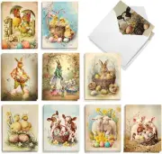 The Best Card Company 20 Assorted Easter Notecards Box Set 4 x Multicolor