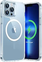 ESR for iPhone 13 Pro Max Case, Compatible with MagSafe, Shockproof Military-Grade Protection, Yellowing Resistant, Magnetic Phone Case for iPhone 13 Pro Max, Classic Hybrid Case (HaloLock), Clear