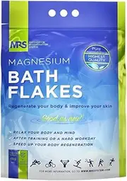 Finest Magnesium Bath Flakes, Epsom Salt, Bath Salts, Body Muscle and Foot Soak, Regenerate Body and Mind, MRS Magnesium Regeneration System, 4kg - 8.8 lb