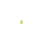 14K Yellow Gold 5mm Princess Cut Peridot pendant
