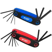 17 Pieces Folding Hex Key Set Metric and SAE Allen Wrench Set 2 Pack