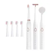 Smart Ultrasonic Electric Toothbrush for Adults Multifunction 6 Mode Sonic Teeth Tooth Brushes with Replacement Heads Household