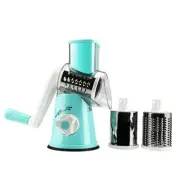Round Mandoline Drum Slicer Rotary Cheese Grater Veggie Slicer Vegetable Carr...