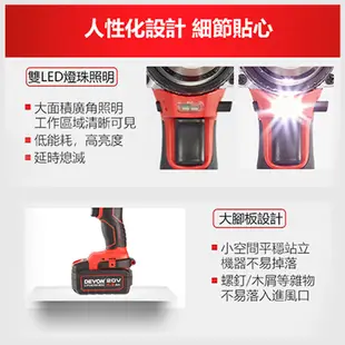 DEVON大有【20V充電無刷電鑽 5283-Li-20TSI】電動起子 螺絲 工具機 電鑽 衝擊鑽