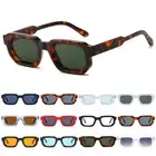 Trendy Rectangle Sunglasses Retro Fashion Thick Square Frame Hipster Sun Glasses