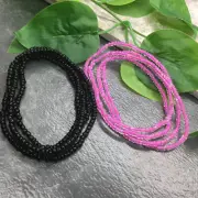 2 PC Handmade Plus Waist Beads Jewelry African Boho Bracelet Anklet Set New 8605