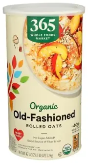 Rolled Oats Old-Fashioned by Whole Foods Market Organic Fiber & Iron 42-oz